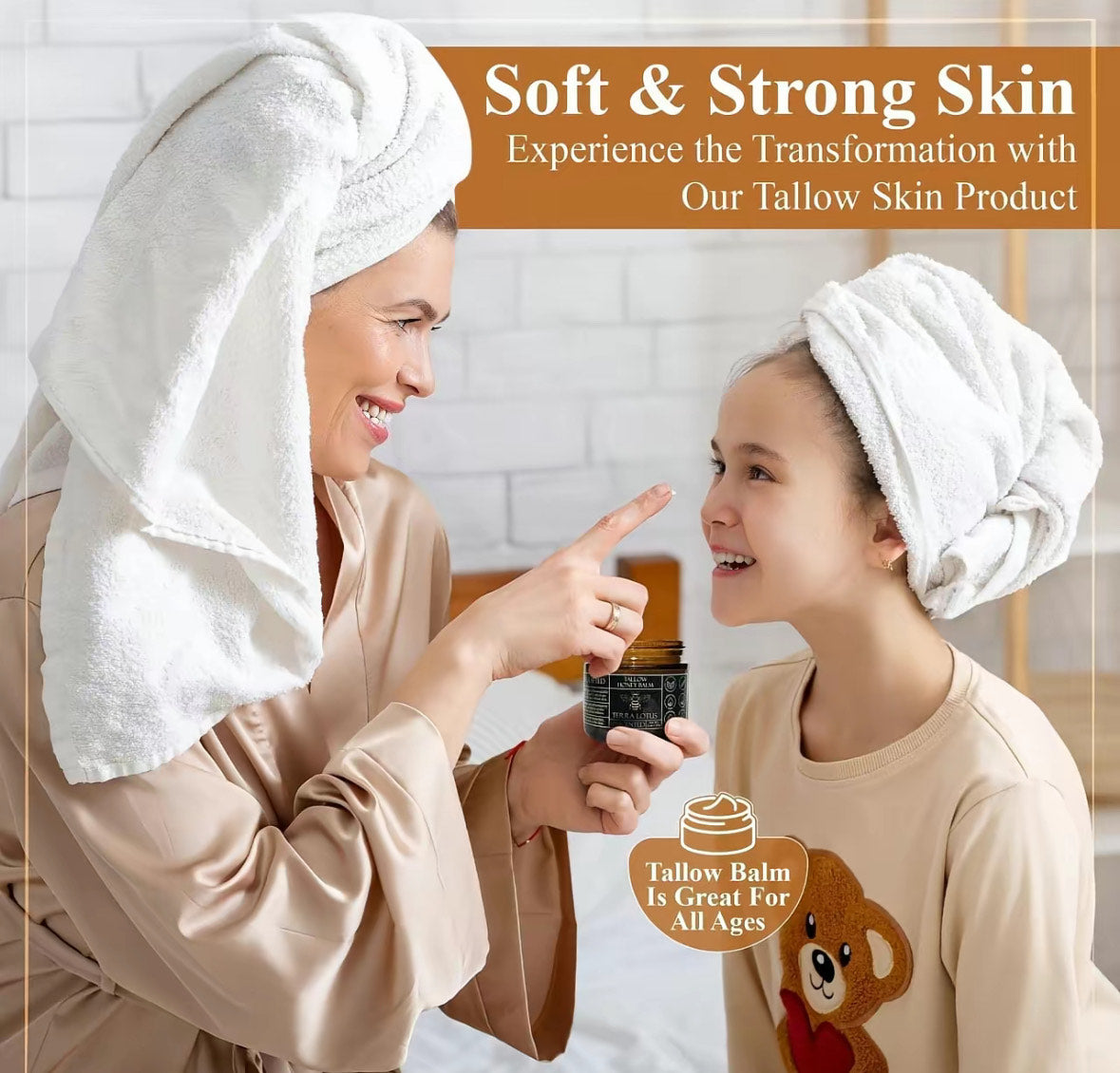 Organic Grass-Fed Beef Tallow Balm with Raw Honey