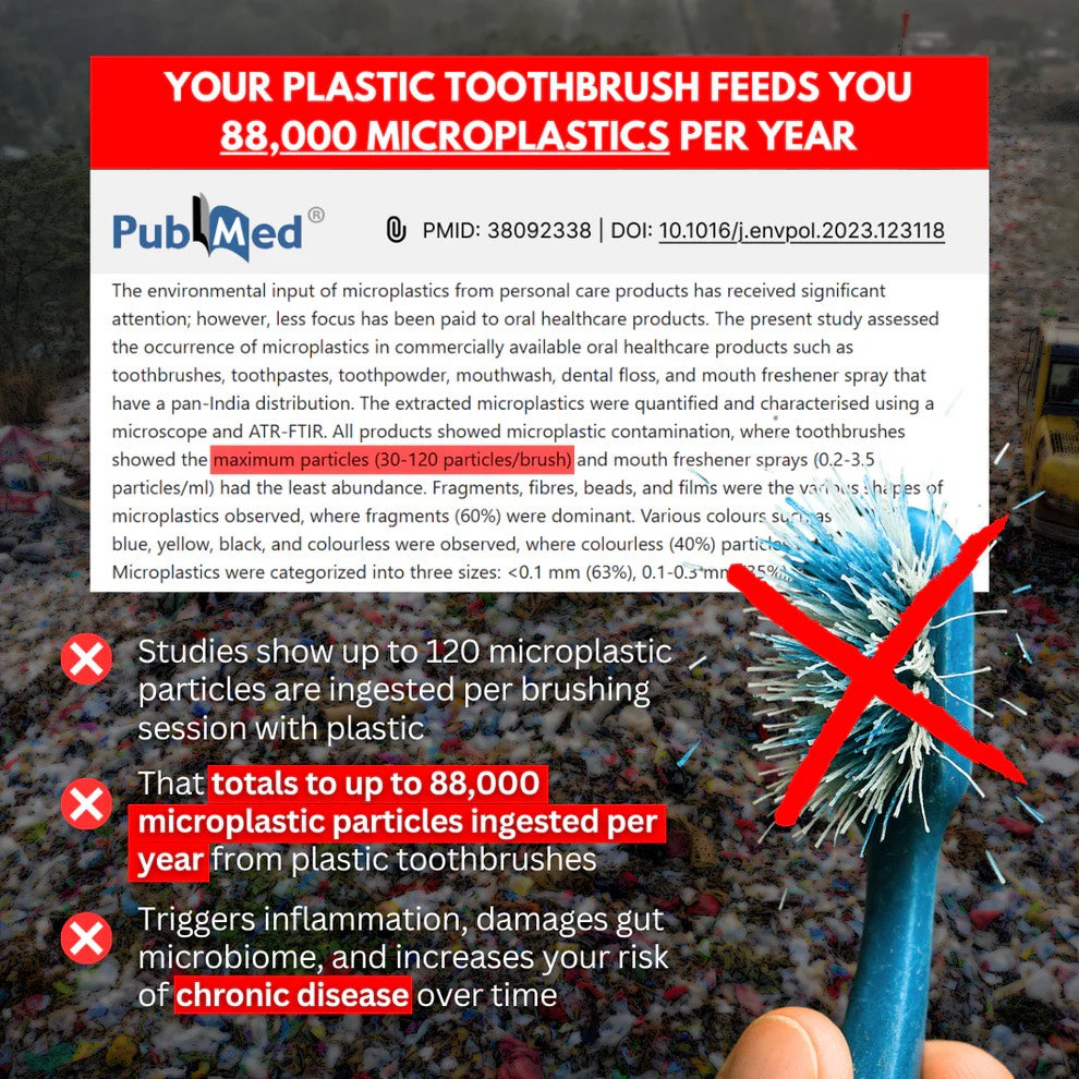 ThryveHouse Boar Bristle and Bamboo Toothbrush (4Pack)