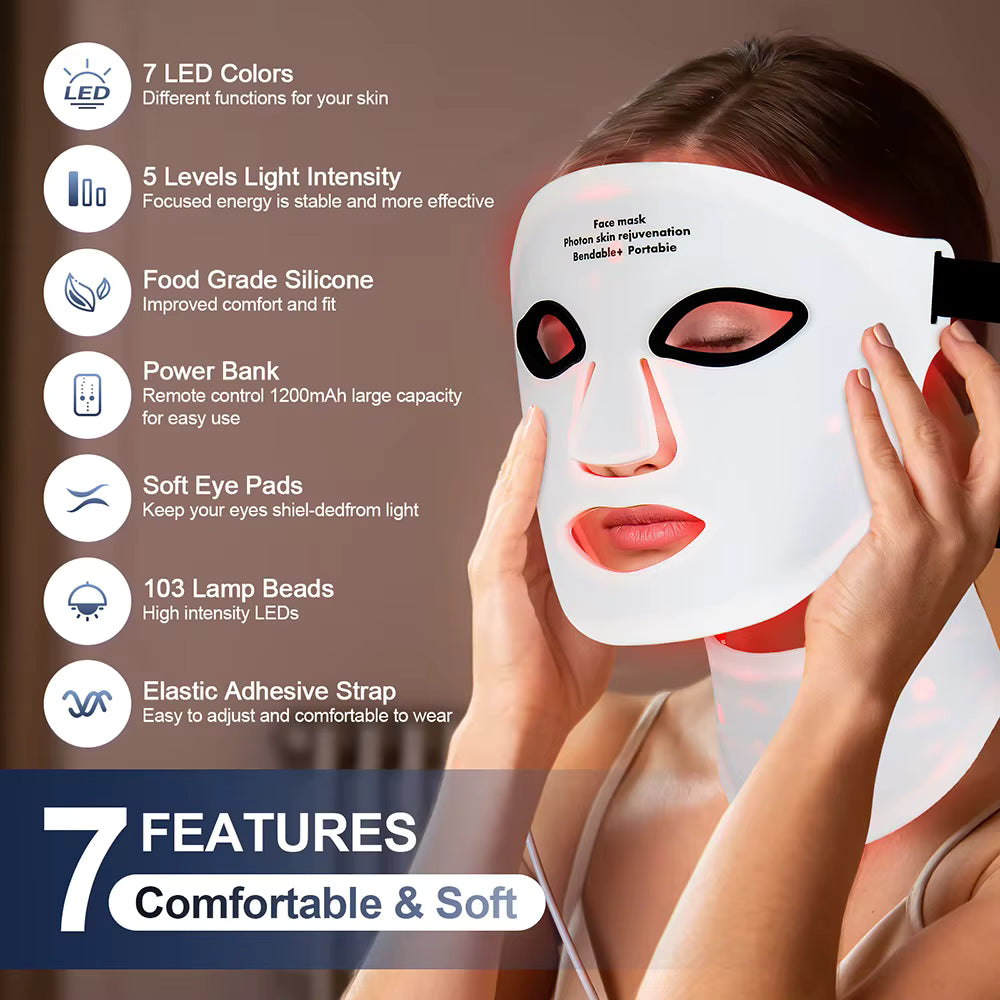 ThryveHouse Red Light Therapy Mask with Neck