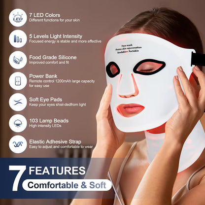 ThryveHouse Red Light Therapy Mask with Neck